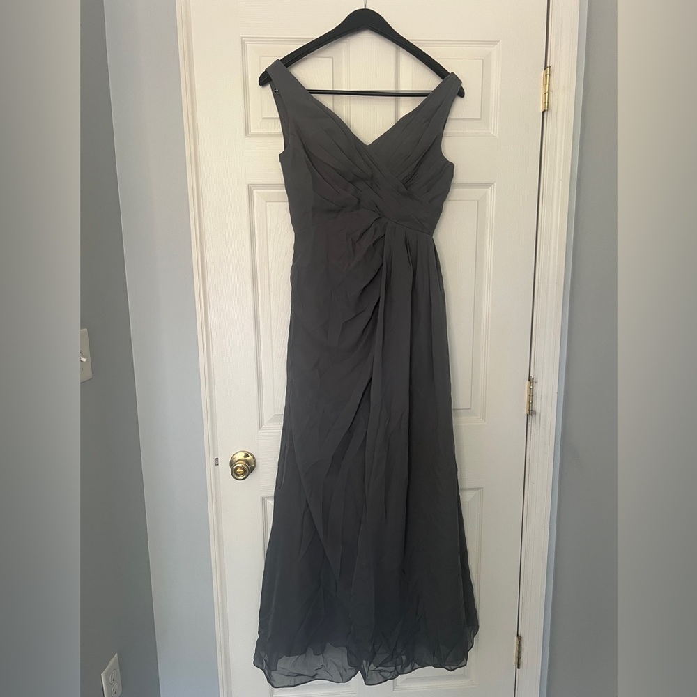Elegant Gray Evening Gown